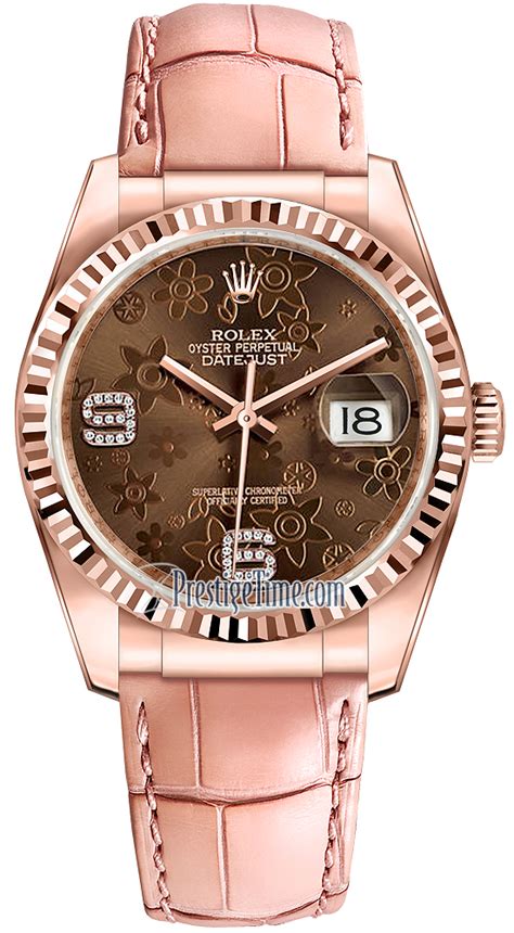 rolex flower setting|rolex datejust everose gold.